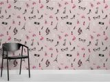 Wall Mural Contract Template Pink Fashion Illustration Wallpaper Mural