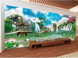 Wall Mural Cost 3d Room Wallpaper Custom Non Woven Mural Chinese Landscape