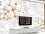 Wall Mural Custom Size Custom Size 3d Wallpaper Living Room Mural Lily Stereo Flower Picture sofa Tv Backdrop Mural Home Decor Creative Hotel Study Wallpape Wallpapers