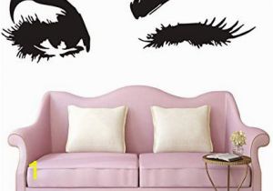 Wall Mural Decals Canada Wall Decal Beautiful Big Eyes Lashes Wink Home Decor Interior Vinyl Removable Wall Sticker Eye Lash Bedroom Decoration Mural Yo 94 40x120cm Black