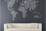 Wall Mural Decals Canada World Map Country Names Wall Decal Sticker Want This