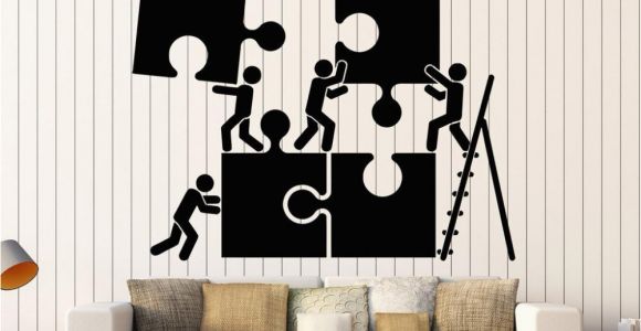 Wall Mural Decals Cheap Vinyl Wall Decal Teamwork Motivation Decor for Fice Worker Puzzle