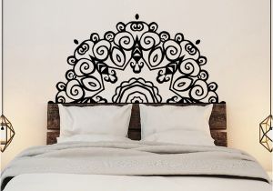 Wall Mural Decals Vinyl Headboard Wall Sticker Wall Mural Bed Bedside Mandala Vinyl Decals Kids Room Bedroom Giant Headboard Flower Home Decor Wall Stickers for Adults