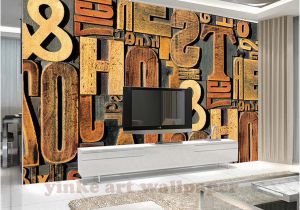 Wall Mural for Bar Custom 3d Wallpaper Retro Letter Wallpaper Mural Non Woven Wallpaper Restaurant Bar Ktv Parlor Papel De Parede Free Wallpapers Download Free