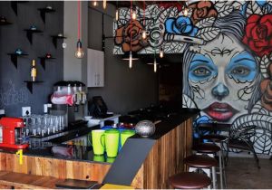 Wall Mural for Bar Tilting Heads Taco Cafe & Margarita Bar Port Elizabeth