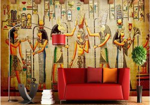 Wall Mural for Bar wholesale Customize 3d Wallpaper Bar Ktv Personality Retro European People Pharaoh Egypt Pyramids 3d Wall Mural Wallpaper In Hd Wallpapers It