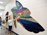 Wall Mural for Hallway Mural Support Williston Students Decorate Halls Of New High