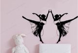 Wall Mural From My Photo Two Girls Dancing Wall Sticker Art Home Decoration Girls Bedroom Wall Decal Art Wall Mural Poster Wall Decals for Sale Wall Decals for the Home From