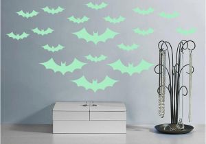 Wall Mural Glow In the Dark 2019 Dhl Halloween Bats Wall Decals Fluorescence Stickers Glow In the Dark Living Room Bedroom Removable Wall Stickers Murals From Lily Love $1 56