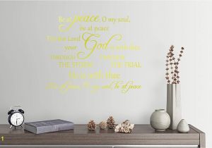 Wall Mural Installation Cost Amazon 28"x24" Be at Peace for the Lord Your God is