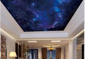 Wall Mural Night Sky wholesale Interior Ceiling 3d Wallpaper Custom Murals Wallpaper Fantasy Night Starry Sky Zenith Ceiling Mural Wall Paper for Walls 3d Sports Wallpaper