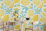 Wall Mural or Wallpaper Lemon Pattern White Wall Mural Wallpaper Patterns