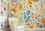 Wall Mural Peel and Stick Wallpaper Removable Wallpaper Colorful Floral