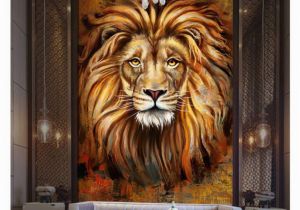 Wall Mural Picture Frames Zaras Lion Painting 5×9 Ft Paper Wall Poster without Frame