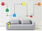 Wall Mural Stencil Kits Pacman Wall Mural Sticker Kit Retro Vinyl Kids Games Decal Stencil