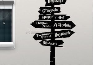 Wall Mural Stickers Australia Harry Potter Wall Decal Hogwarts Road Sign Vinyl Sticker Home Movie Decor Removable Diy Wall Sticker Poster Adhesive Decals H 03 D Australia