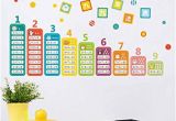 Wall Mural Stickers for Kids Rooms Buy Bibitime Chinese Math Wall Stickers Cartoon Animal Education