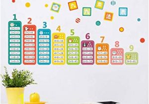 Wall Mural Stickers for Kids Rooms Buy Bibitime Chinese Math Wall Stickers Cartoon Animal Education