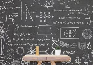 Wall Mural too Small Science Chalkboard Wallpaper Mural