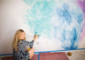 Wall Mural Tutorial Diy Watercolor Mural Wall In 2019 Diy