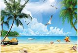 Wall Mural Wallpaper Beach Amazon Xbwy Custom 3d Mural Wallpaper for Wall Holiday