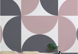 Wall Mural with Lights Aalto Retro Geometric Wall Mural