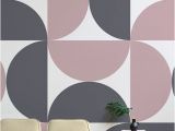 Wall Mural with Lights Aalto Retro Geometric Wall Mural