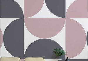 Wall Mural with Lights Aalto Retro Geometric Wall Mural