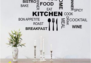 Wall Murals Amazon Uk Decalmile Kitchen Food Quotes Wall Decals Black Wall Letters Stickers Dining Room Kitchen Wall Art Decor