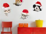 Wall Murals and Posters Christmas Pvc Mural Wall Fridge Stickers toilet Stool Poster Decals Home Decor Sticker