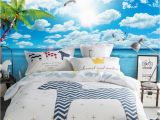 Wall Murals Beach theme Blue Sky White Clouds Beach View 3d Tv Wall Mural 3d Wallpaper 3d Wall Papers for Tv Backdrop Wallpapers S Wallpapers Screensavers From