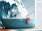 Wall Murals Beach theme Vinyl Wall Decal Sticker Ocean Wave Aqua Mcrespo104s