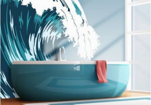 Wall Murals Beach theme Vinyl Wall Decal Sticker Ocean Wave Aqua Mcrespo104s