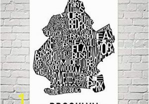 Wall Murals Buffalo Ny Amazon Brooklyn Typography Neighborhood Map Art City