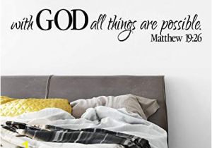 Wall Murals by Wall 26 Amazon Decals Matthew 19 26 Wall Decal Scripture