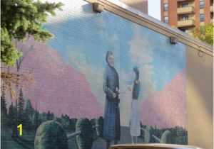 Wall Murals Calgary A Big Mural Quite Schmaltzy Picture Of Chinatown Calgary