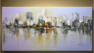 Wall Murals Cityscapes Wall Art Cityscape Abstract Multi Colored Modern Textured Landscape