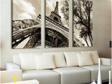 Wall Murals Eiffel tower No Frame Wall Art Canvas Painting for Living Room Paris City Eiffel tower Home Decor Modern Canada 2019 From Zjh1991 Cad $14 82