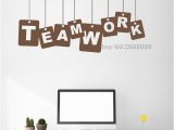 Wall Murals for Business Teamwork Words Team Vinyl Wall Decals Fice Worker Success Business Wall Decor Stickers Mural Vinilos Paredes Unique Gift Vinyl Wall Art Decal Vinyl