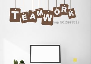 Wall Murals for Business Teamwork Words Team Vinyl Wall Decals Fice Worker Success Business Wall Decor Stickers Mural Vinilos Paredes Unique Gift Vinyl Wall Art Decal Vinyl