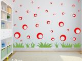 Wall Murals for Elevation Bubble Wall Decals In Red