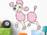 Wall Murals for Girls Room Amazon Wallmonkeys Pudel Hund Ha Ndin Wall Decal Peel