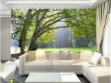 Wall Murals for Sale Online 3d Wallpaper Mural Green Three forest Scenery Wall