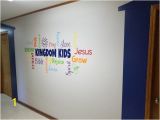 Wall Murals for Sunday School Rooms Word Collage Kingdom Kids Sunday School Church Nursery