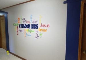 Wall Murals for Sunday School Rooms Word Collage Kingdom Kids Sunday School Church Nursery