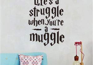 Wall Murals for Teens Life is A Struggle " Funny Harry Potter Wall Stickers Quotes Vinyl