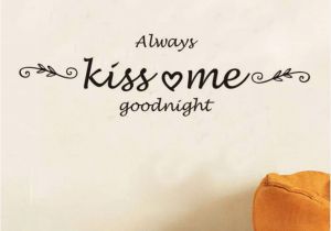 Wall Murals for toddlers Room Amazon Liubeiniubi Always Kiss Me Goodnight Wall