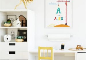 Wall Murals for toddlers Room Personalized Boys Nursery Decor Crane Print Boys Wall Art Custom Name Print Baby Boy Room Wall Art Construction Nursery Art Prints for Boys