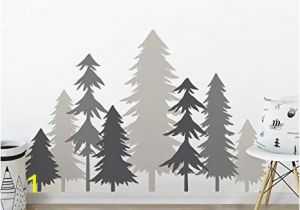 Wall Murals forest Scene 3 Color Pine Tree forest Wall Decals Tree Wall Decals forest Mural forest Scene Decals Wall Decals Children S forest Decals Set Of 8