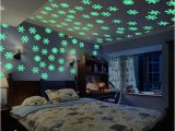 Wall Murals Glow In the Dark Colorful Luminous Home Snowflake Wall Sticker Glow In the Dark Decal for Kids Baby Rooms Christmas Stickers Home Decor Decal Your Wall Decals From